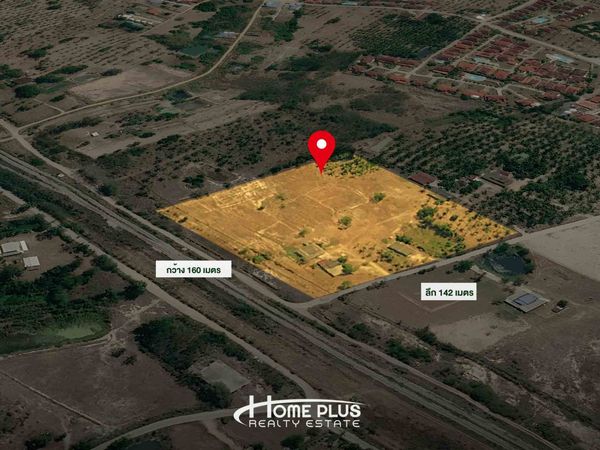 🌳 Land for sale 14 rai 24 sq m. near Huai Yang Railway Station, Thap Sakae District, Prachuap Khiri Khan Province.