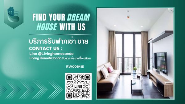 For rent The Line Asoke - Ratchada ตกแต่งครบ พร้อมเข้าอยู่ ใกล้ MRT Rama9 -RW008415