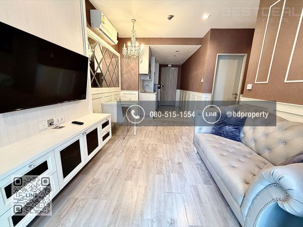 Bestdeal ให้เช่า ขนาด 2 ห้องนอน 55 sqm.เฟอร์นิเจอร์และเครื่องใช้ไฟฟ้าครบพร้อมเข้าอยู่ 25,000 บาท/เดือน “IDEO MOBI RAMA 9” ใกล้MRTและเซ็นทรัลพระราม 9 เพียง 80 ม. 
