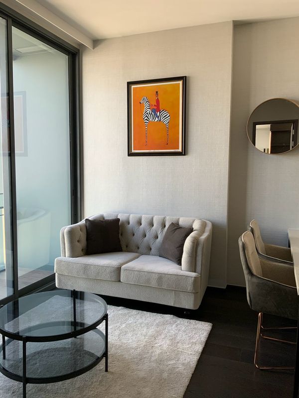 For rent LAVIQ Sukhumvit 57, 19th floor, high view, 1 bedroom, 43 sq m. # BTS Thonglor 50,000฿/month