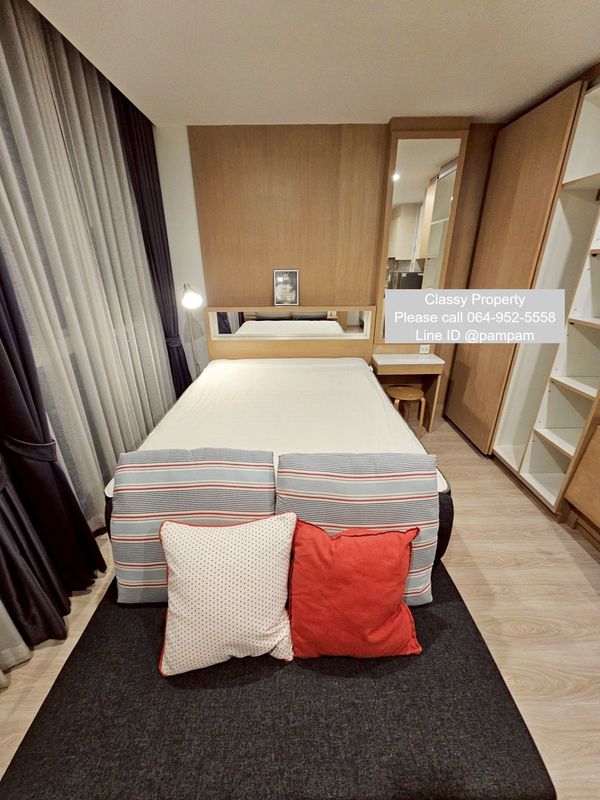 Condo for rent : Noble Revolve Ratchada1 Studio  Nice decorated furnished near MRT Cultural Centre 14,000 baht only 🔥🔥🔥