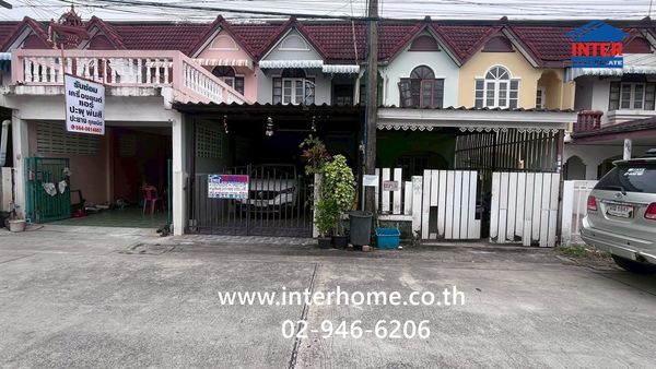 Townhouse, 2 floors, 28 sq m, Thararin Village, Lam Luk Ka - Khlong 2, Soi Rangsit-Nakhon Nayok 56, Intersection 1, Rangsit-Nakhon Nayok Road, Lam Luk Ka Road, Lam Luk Ka, Pathum Thani.