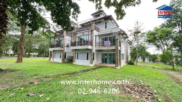 Twin house, 3 floors, 73.1 sq m, Phu Khao Ngam Resort project. Near Ban Dong Wittayakarn School National Highway No. 3049, Rangsit-Nakhon Nayok Road, Mueang Nakhon Nayok, Nakhon Nayok
