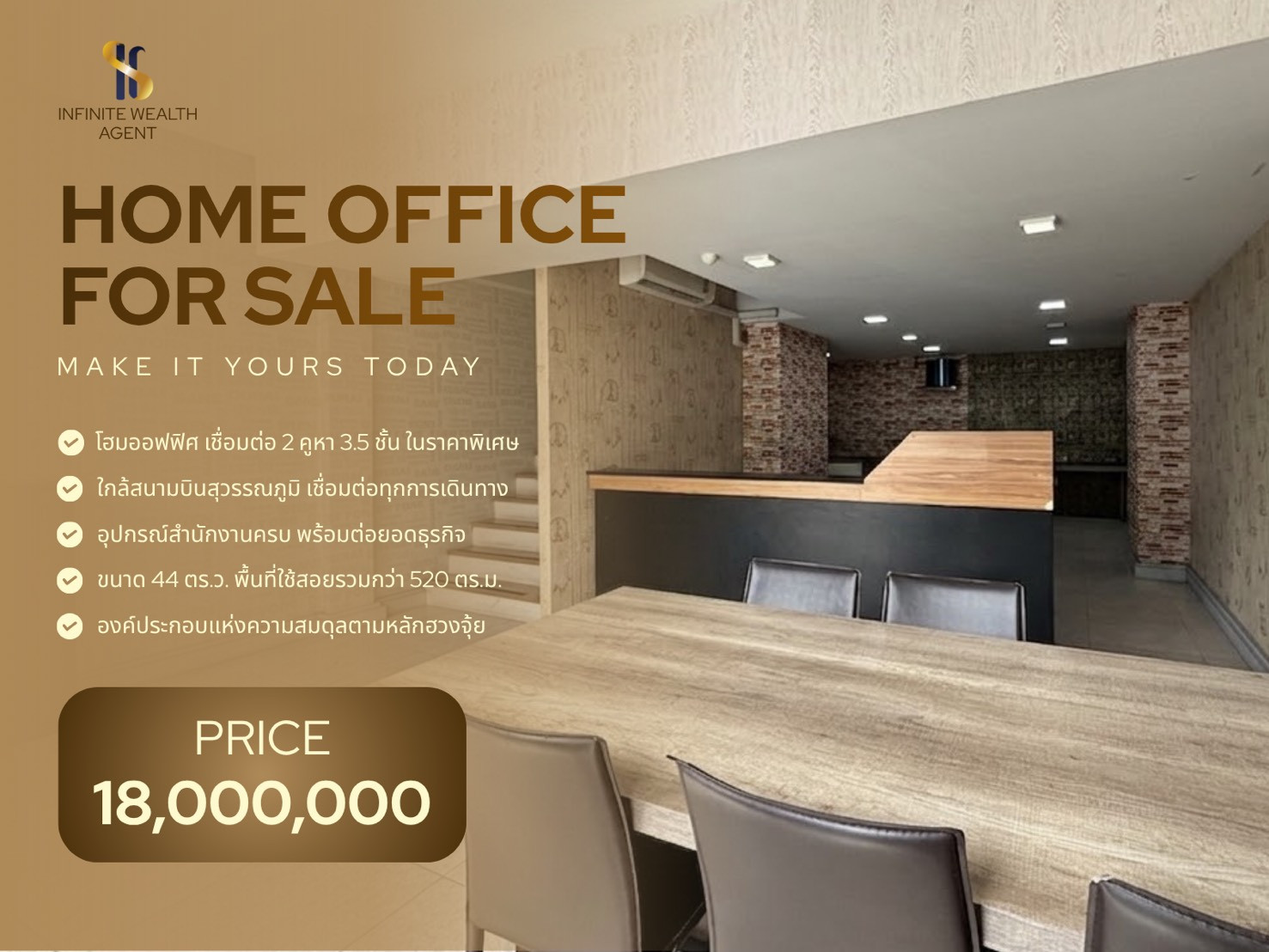 พร้อมลุยธุรกิจ! ✨ โฮมออฟฟิศ 2 คูหา 520ตร.ม. จอดรถ 8 คัน | H Cape Biz Sector ใกล้มอเตอร์เวย์-สุวรรณภูมิ 18 ล้าน | ทักด่วน นัดชมบ้านได้เลย 💼