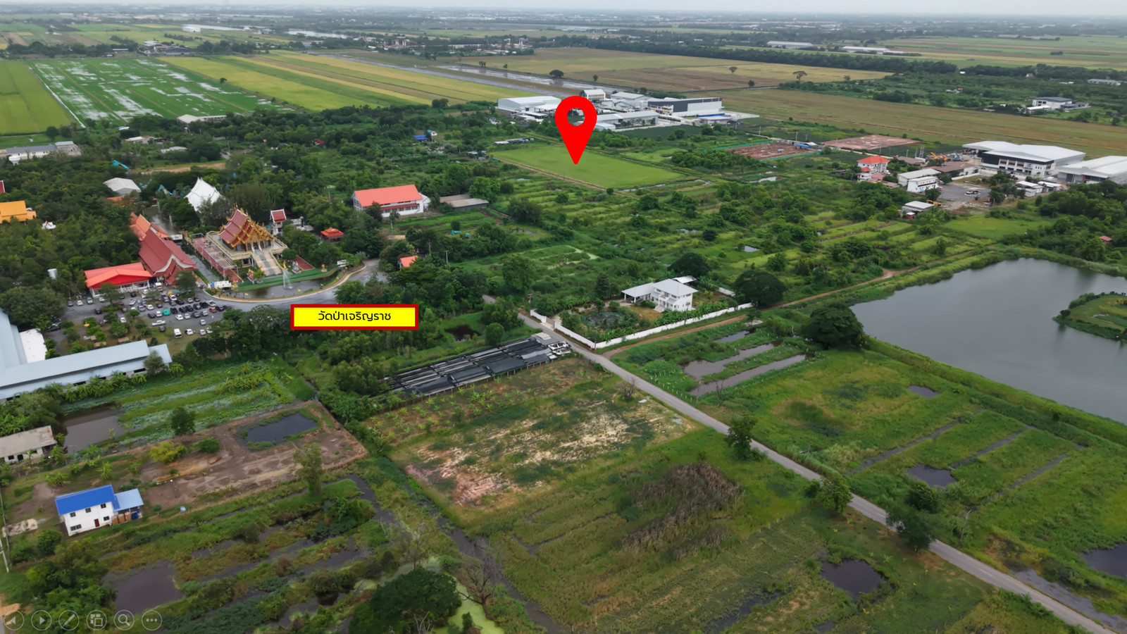 Land with Strong Future Potential!! Close to Bangkok’s 3rd Outer Ring Road & Reignwood Park Mega Project! For sale: 8+ Rai of investment land in Lam Luk Ka, Khlong 10, Pathum Thani. Excellent location near major future infrastructure and Reignwood Par