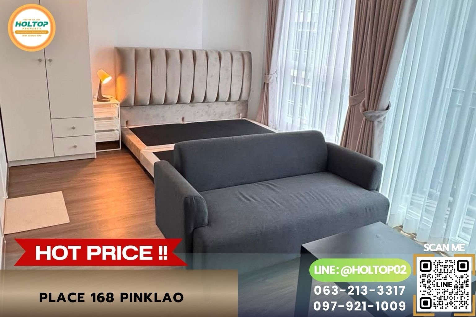 #Z6332 ให้เช่าคอนโด PLACE 168 Pinklao #Z6332 ให้เช่าคอนโด PLACE 168 Pinklao