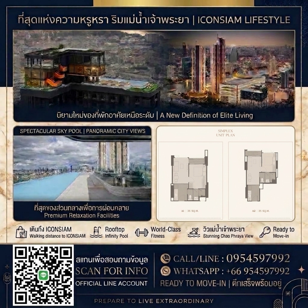 🔥For Sale📍Rhythm charoennakhon iconic 1 bedrooms 35 Sq.M. Selling Price : 5,590,000 Call/Line: 0954597992