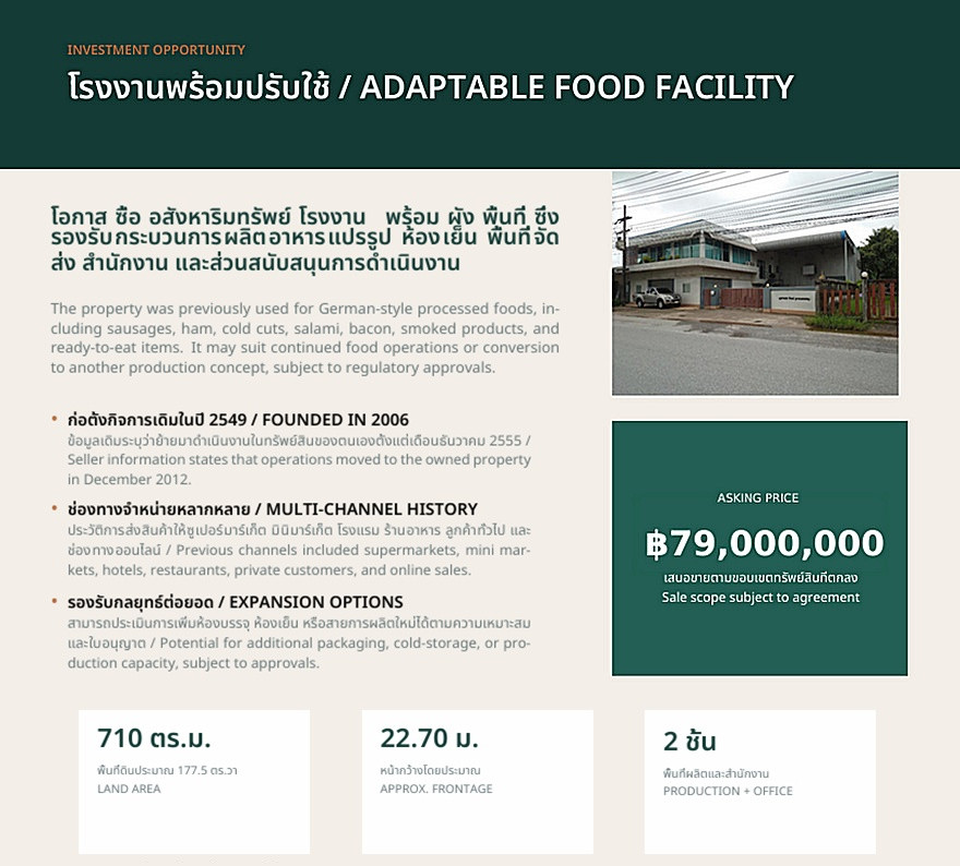 Call : 061-287-8994 Factory and office space for sale, suitable for all types of processing industries, Includes cold storage and distribution area, Located in Ban Khai area, Rayong Province – รูปที่ 2