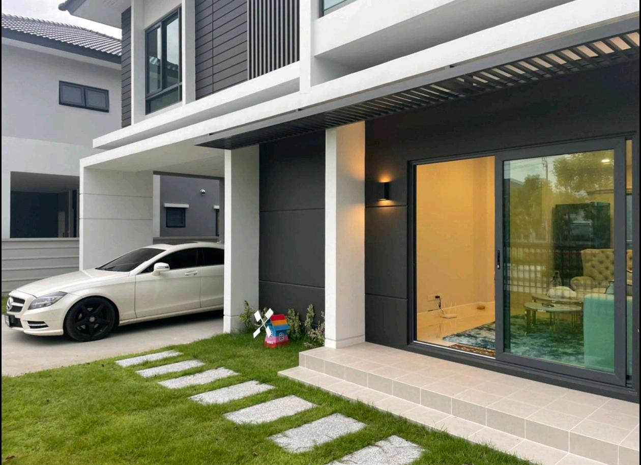 🔥 House for rent CENTRO Ratchapruek–345 | The front of the house is next to a central garden, open view, shady! 🔥 🏡 2-story detached house | 4 bedrooms | 4 bathrooms 📐 Land 56.5 sq m | usable area 252 sq m 💰 Rent only 33,000 baht/month. – รูปที่ 3