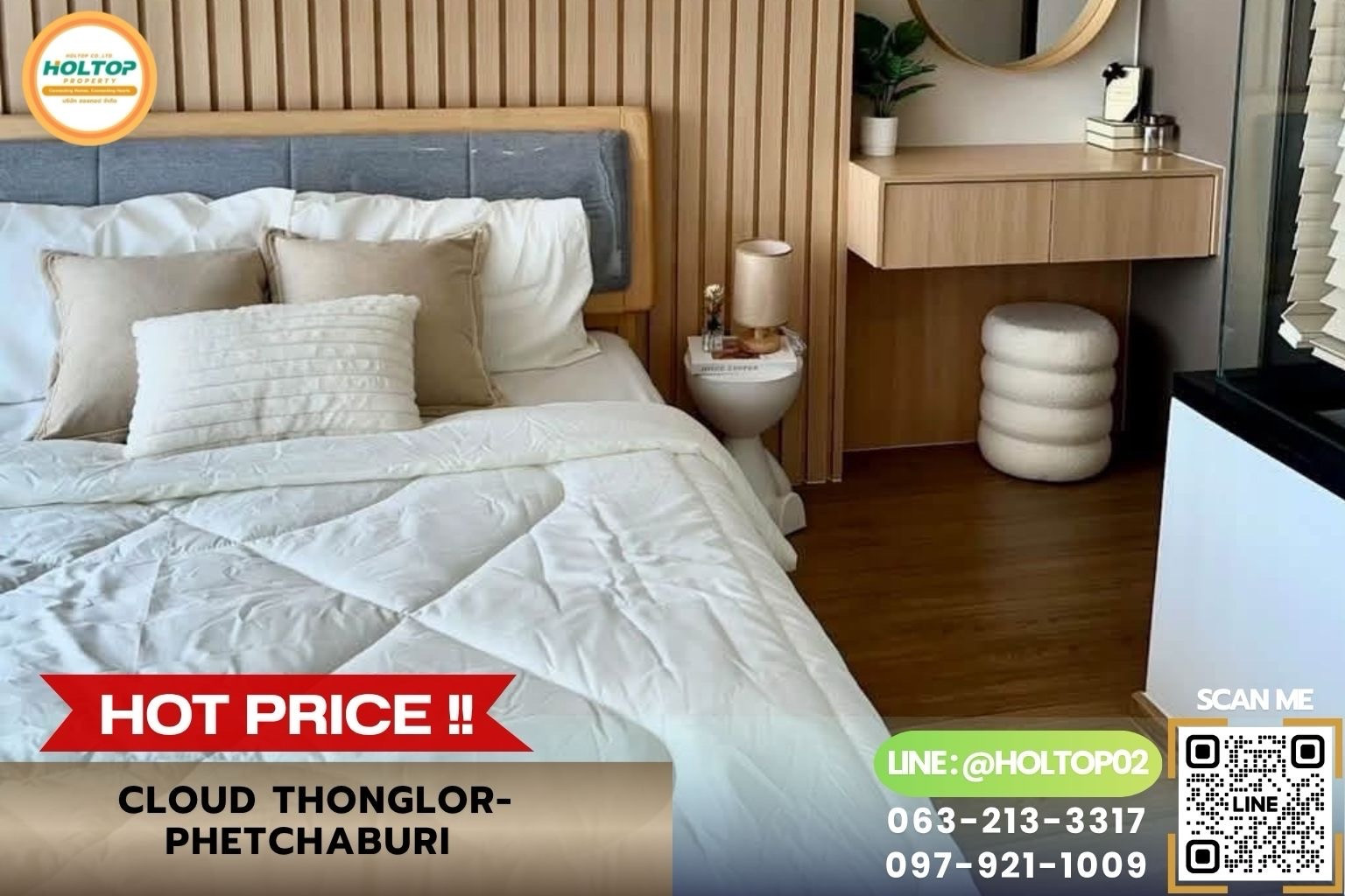 #Z6324 Condo for rent Cloud Thonglor-Phetchaburi.