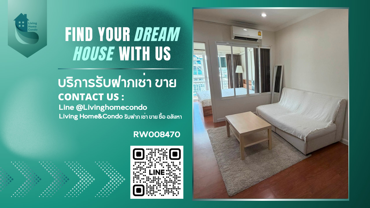 Condo for rent, Grand Park View Asoke, Classic Contemporary style, spacious, comfortable, like home, near BTS Asoke-RW008470