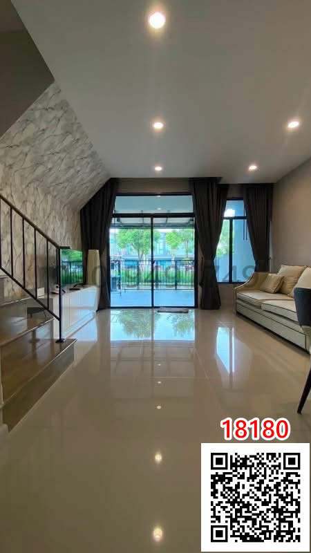 2-story townhouse for rent, Verve Rama 9 project, Krungthep Kreetha. – รูปที่ 2
