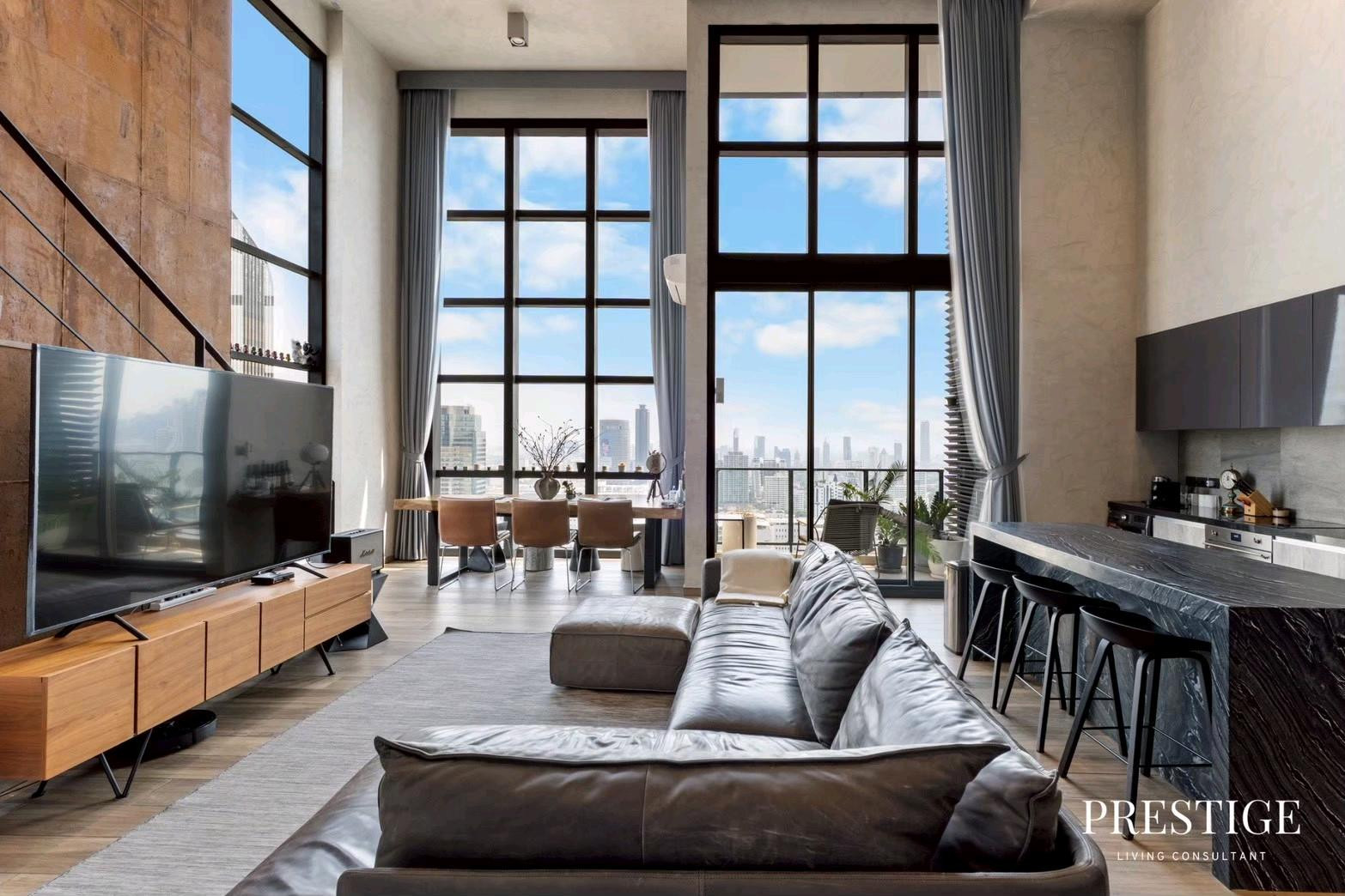 The Lofts Asoke | 3BR 2BT with Bathtub Duplex | 145 Sq.M.