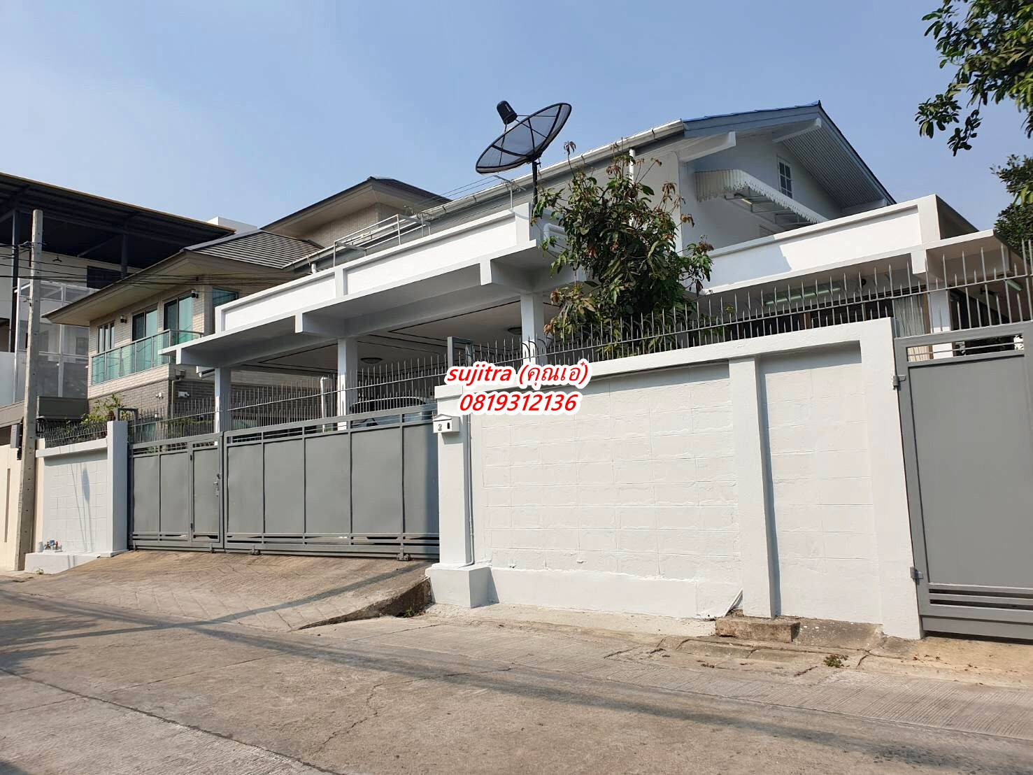 For rent, 2-story detached house, 103 sq m., new, beautiful, near MRT, in Ratchada-Huai Khwang. For rent, 2-story detached house, 103 sq m., new, beautiful, near MRT, in Ratchada-Huai Khwang.
