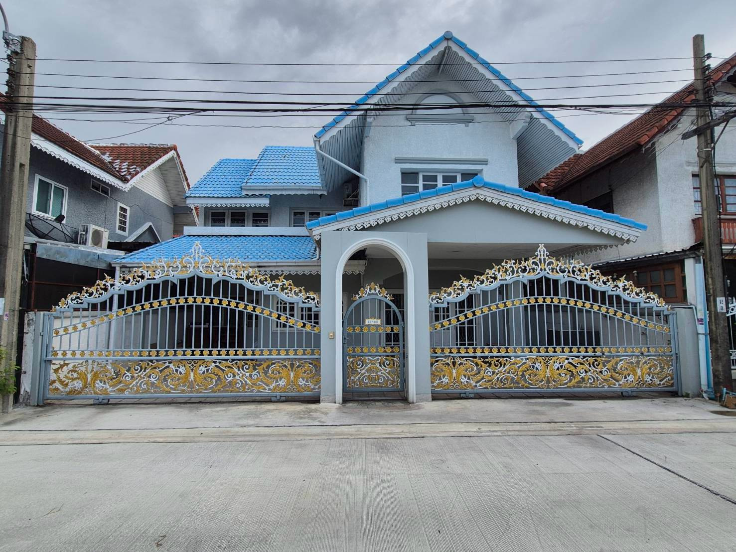 Single house for rent, area 42 square meters, Phatthananiwet Village. Soi Chaengwattana-Pak Kret 19