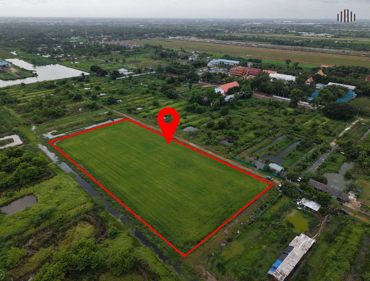 Land with Strong Future Potential!! Close to Bangkok’s 3rd Outer Ring Road & Reignwood Park Mega Project! For sale: 8+ Rai of investment land in Lam Luk Ka, Khlong 10, Pathum Thani. Excellent location near major future infrastructure and Reignwood Par – รูปที่ 4