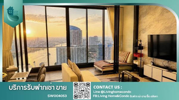 For SALE Chapter Charoennakorn - Riverside  2BED คอนโดหรูริมน้ำเจ้าพระยา ตกแต่งครบ พร้อมเข้าอยู่ ใกล้ BTSกรุงธนบุรี-SW004053