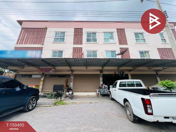 2-story commercial building for sale, area 11 square meters, Amphawa, Samut Songkhram, next to Pak Tho Sai Kao Road.