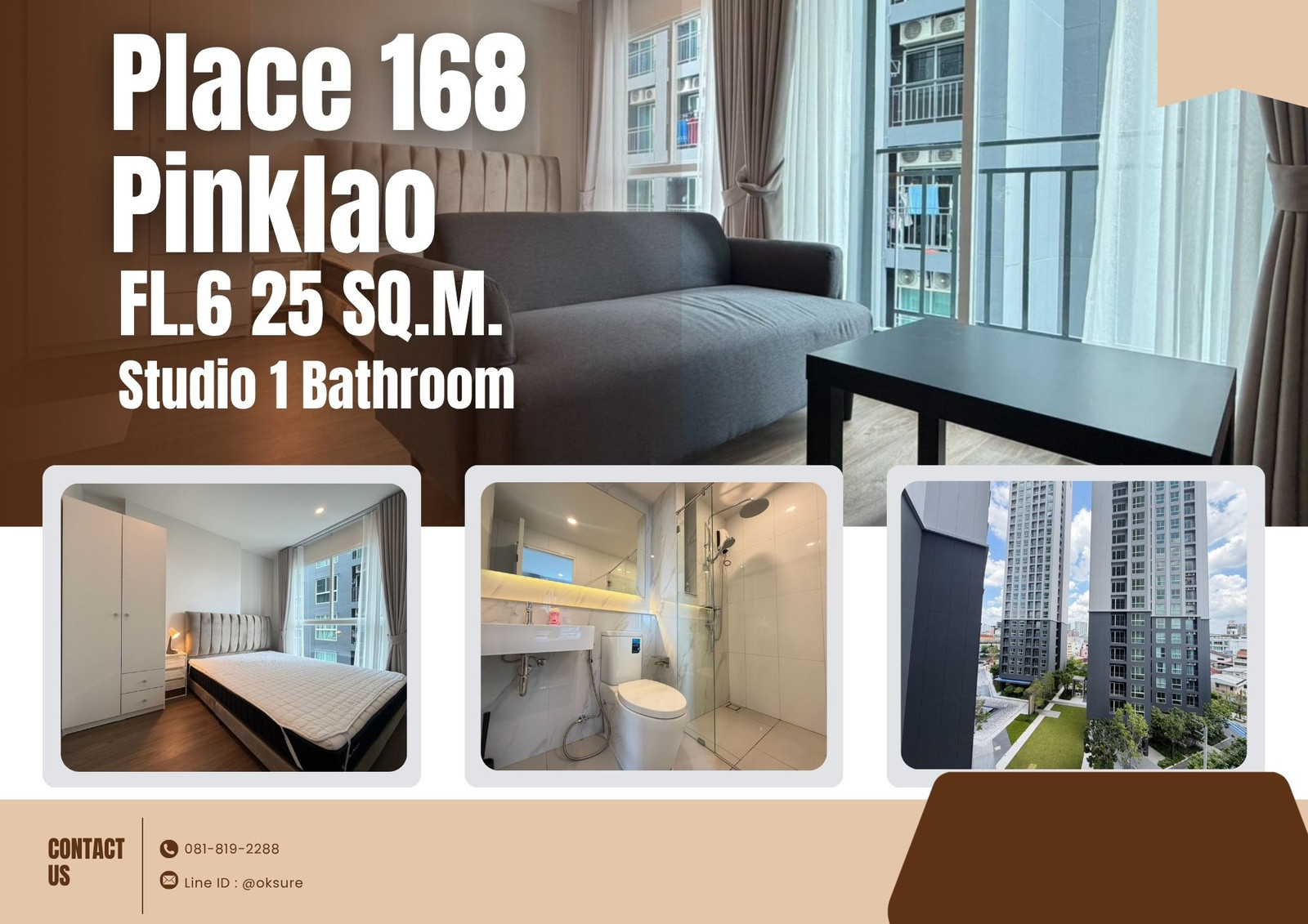 🌸ห้องสวยพร้อมเข้าอยู่ พร้อมเข้าอยู่ทันที Place 168 Pinklao ใกล้ เซ็นทรัลปิ่นเกล้า 🌸ห้องสวยพร้อมเข้าอยู่ พร้อมเข้าอยู่ทันที Place 168 Pinklao ใกล้ เซ็นทรัลปิ่นเกล้า