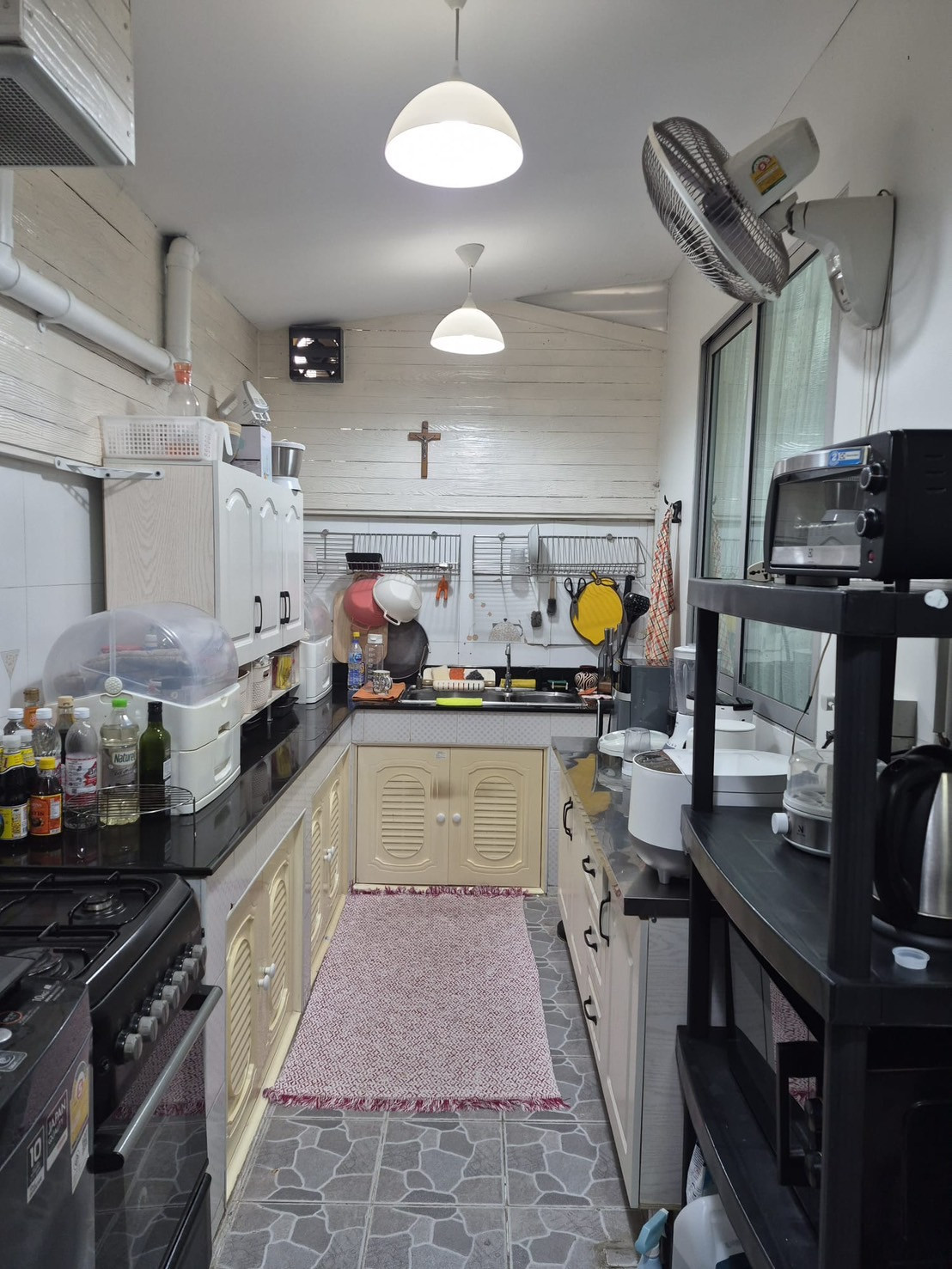 🟢 Townhome for rent, 2 floors, 100 sq m, 28 sq m, 3 bedrooms, fully air conditioned, Thai kitchen extension. Ready to move in | The Connect Bearing Station – รูปที่ 4