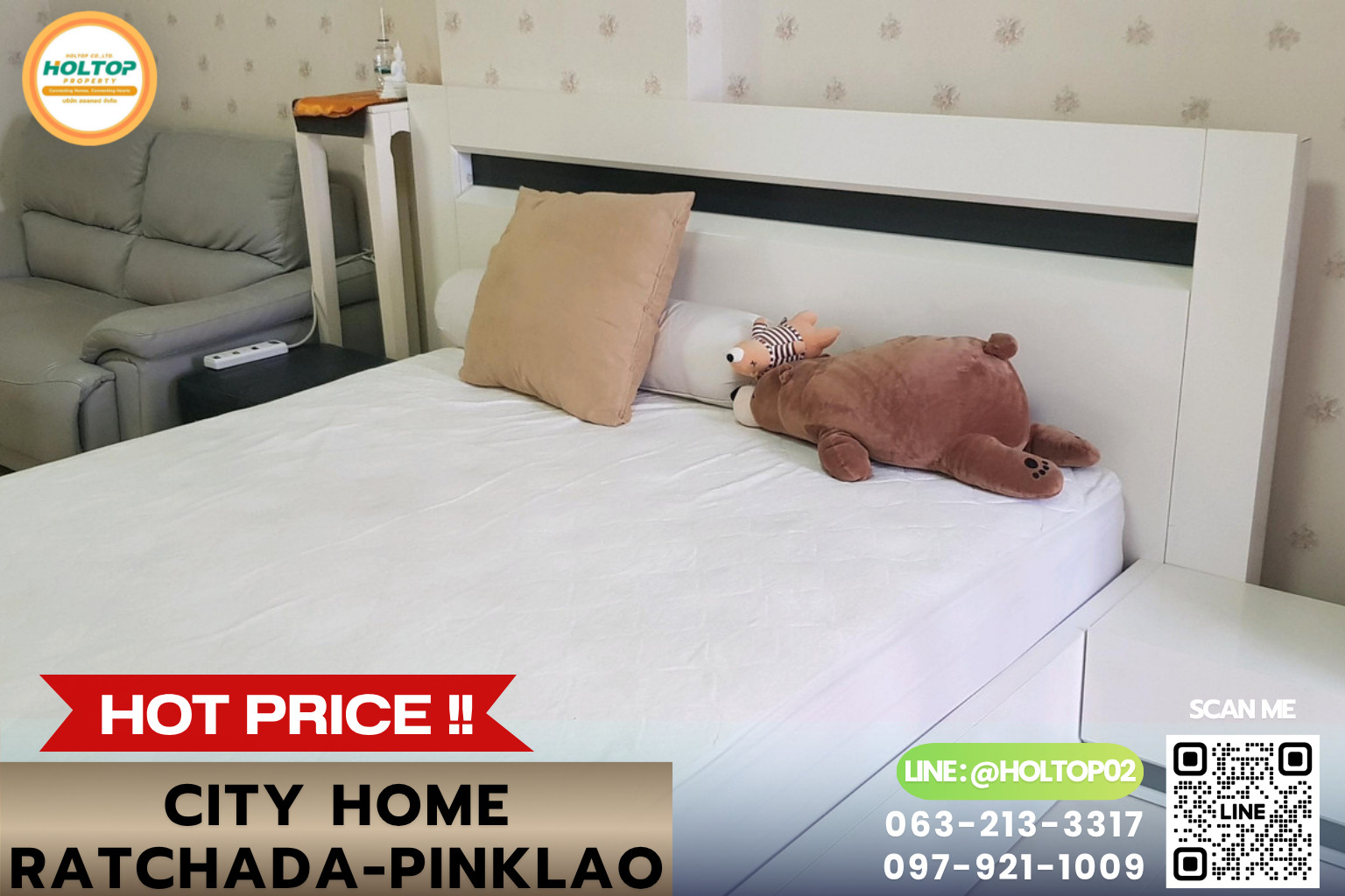 #E1535💕070969ขายพร้อมผู้เช่า City Home Ratchada-Pinklao #E1535💕070969ขายพร้อมผู้เช่า City Home Ratchada-Pinklao