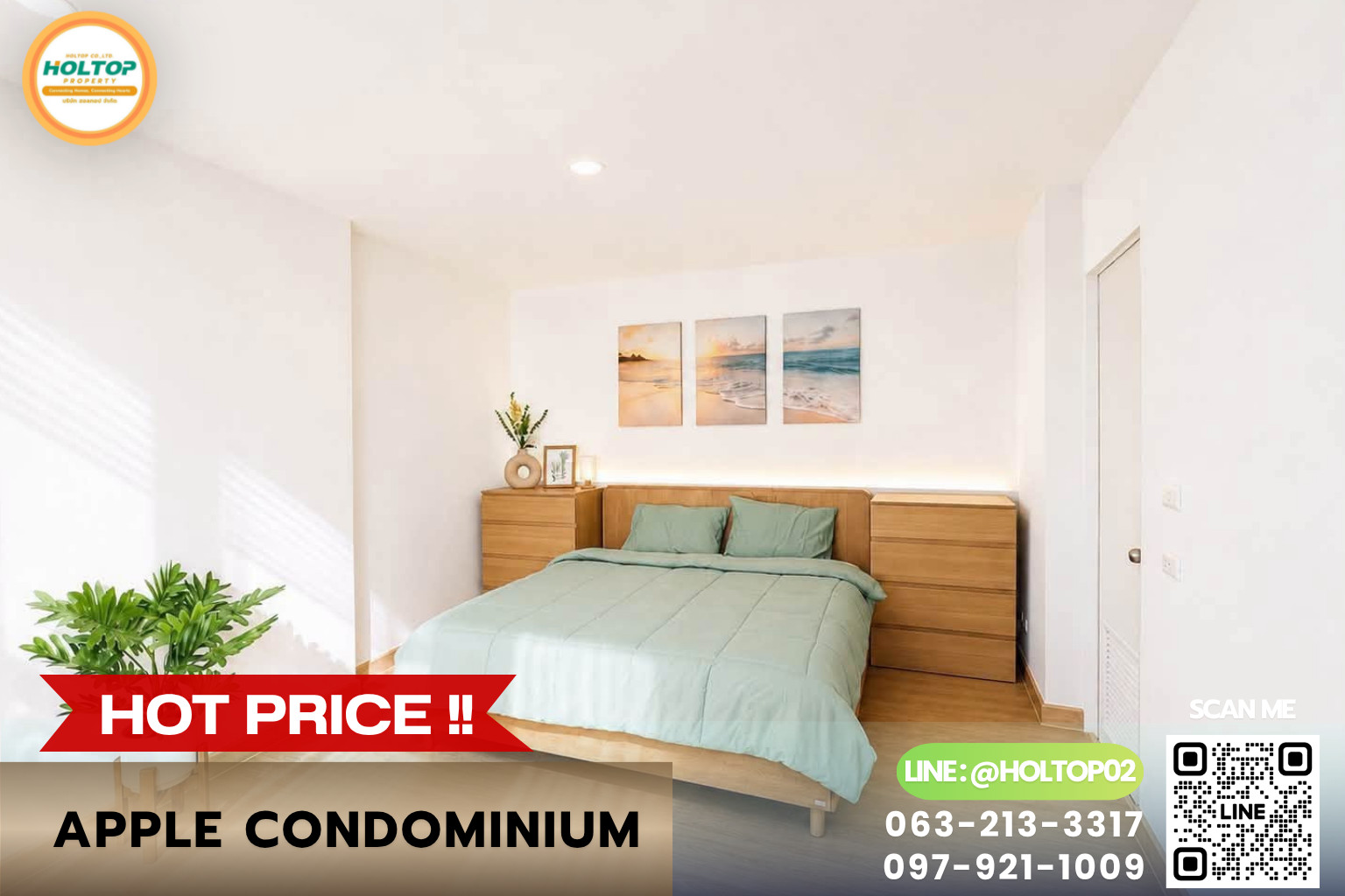 #E1516💕070969For Rent Condo Apple Condominium #E1516💕070969For Rent Condo Apple Condominium
