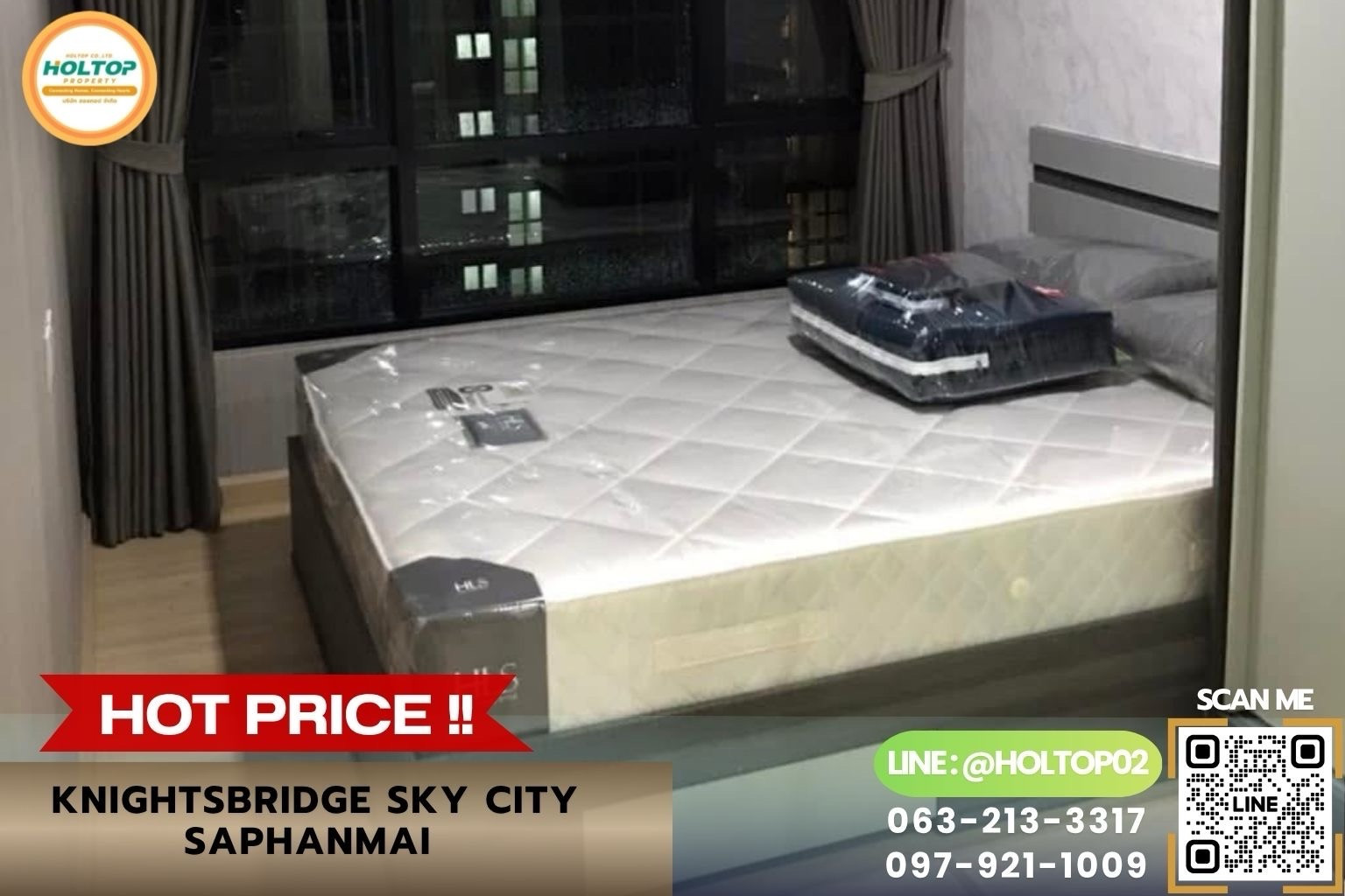 #Z6343 Condo for rent KnightsBridge Sky City Saphanmai. #Z6343 Condo for rent KnightsBridge Sky City Saphanmai.