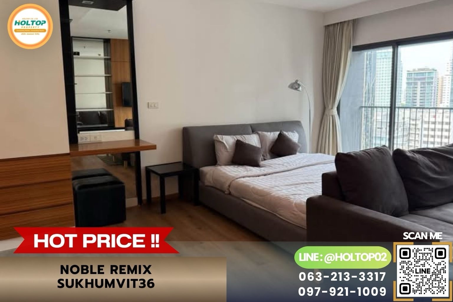 #Z6349 ให้เช่าคอนโด Noble Remix Sukhumvit 36