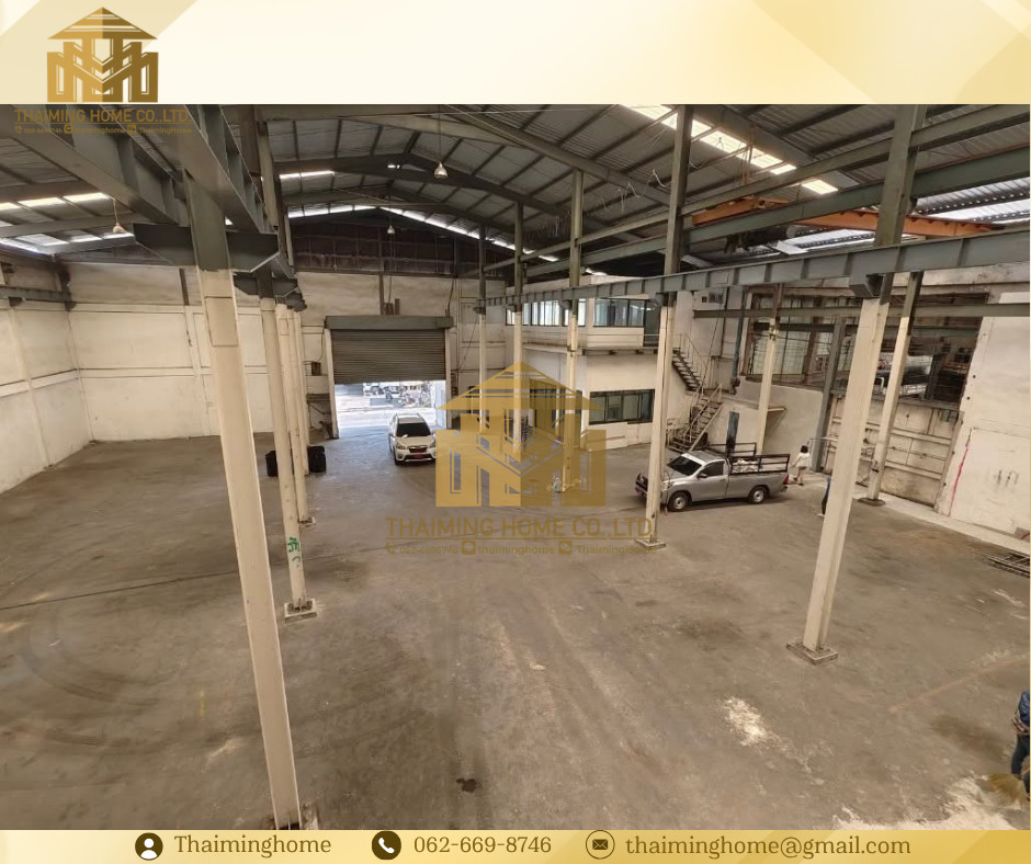Warehouse for rent, 1,400 sq m. with office, near the BTS, Theparak Road, Samut Prakan (TW8-30126)
