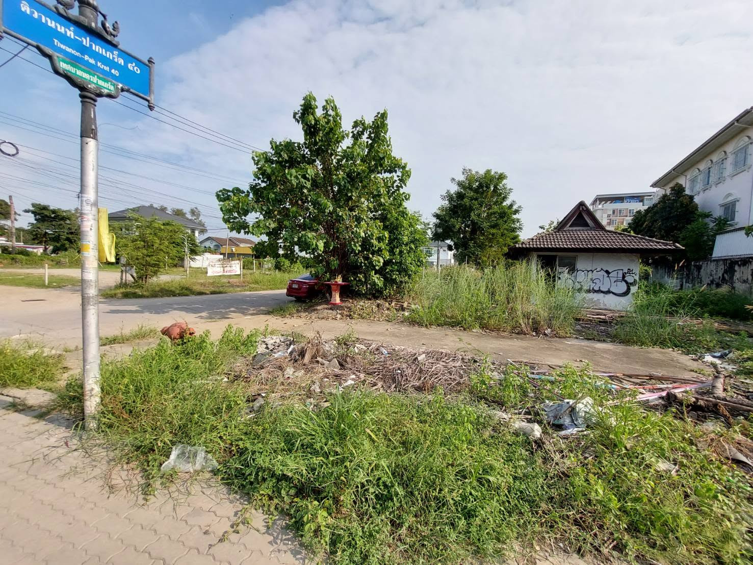 Land for sale-rent, good location, next to the main road, behind Muang Thong. Pakkret-Tiwanon Road, accepting agents – รูปที่ 3