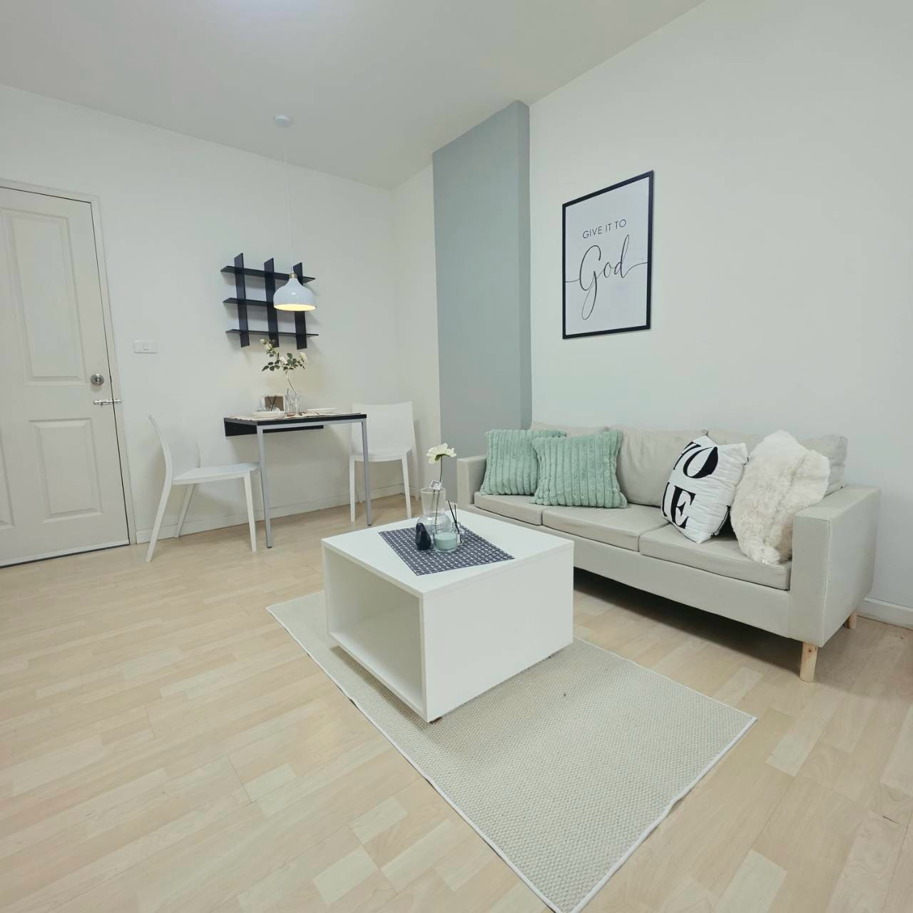 The best room in the project, D Condo Ramintra, price only 1.359 million baht, Building C, 3rd floor, size 29 sq m., studio room. – รูปที่ 4