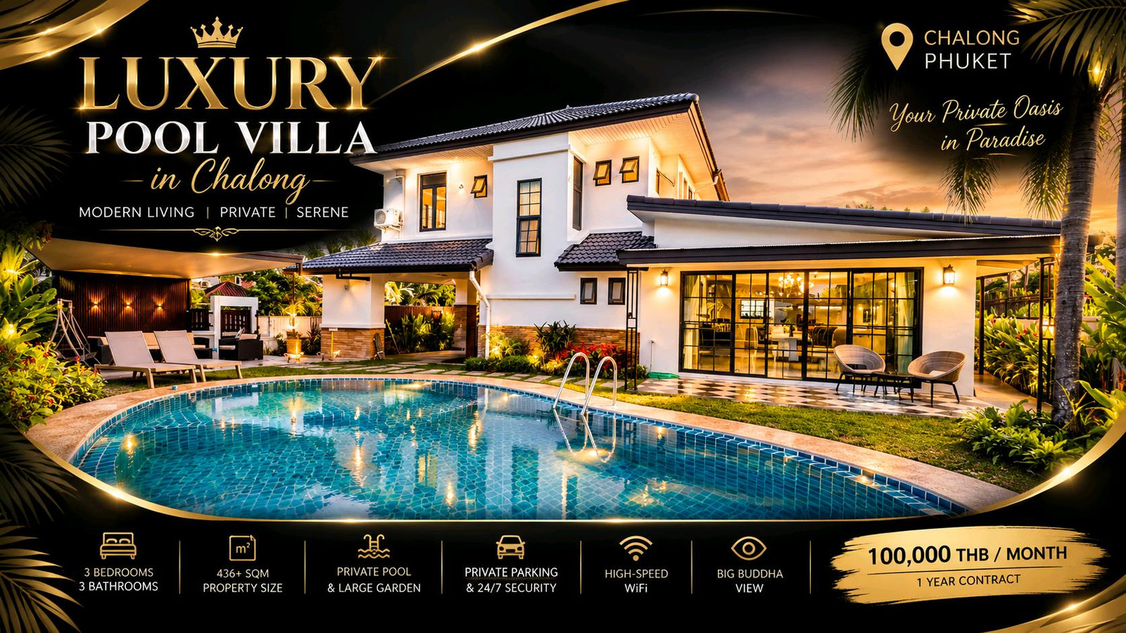 LUXURY POOL VILLA #FORRENT |CHALONG Phuket Luxury pool villa for rent, Chalong, Phuket. LUXURY POOL VILLA #FORRENT |CHALONG Phuket Luxury pool villa for rent, Chalong, Phuket.