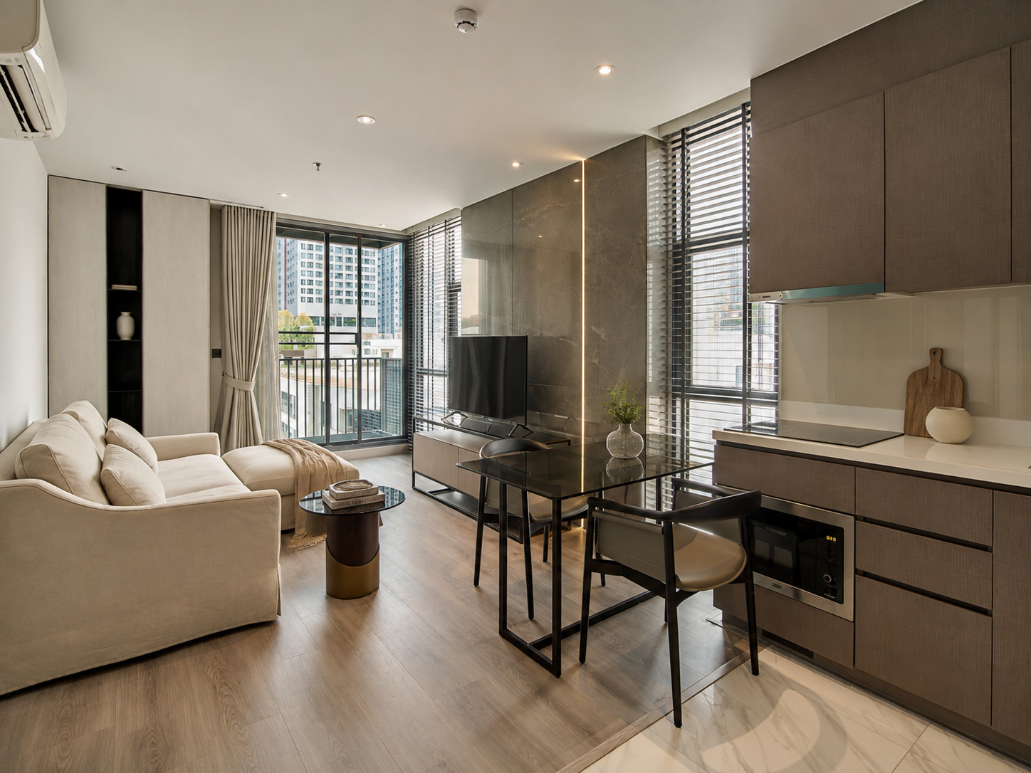ให้เช่า Rhythm Ekkamai ห้องมุม ขนาดใหญ่ 70 ตร.ม.  2 Bedroom 2 Bath ชั้นเดียวกับสวน แต่งครบ Premium – รูปที่ 3