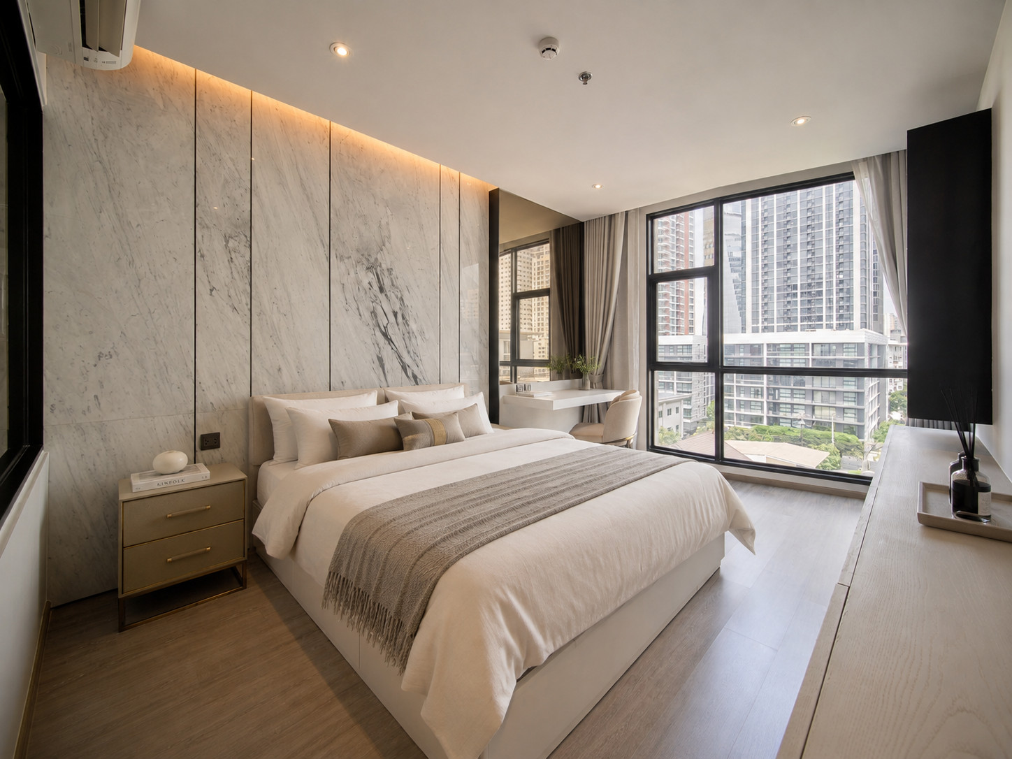 ให้เช่า Rhythm Ekkamai ห้องมุม ขนาดใหญ่ 70 ตร.ม.  2 Bedroom 2 Bath ชั้นเดียวกับสวน แต่งครบ Premium – รูปที่ 4