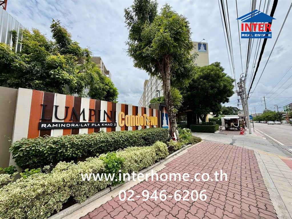 Condominium 69.09 sq m. Lumpini Condo Town Ramintra-Lat Pla Khao 2 Near Soi Lat Pla Khao 70, Ramintra Road, Lat Pla Khao Road, Bang Khen District, Bangkok