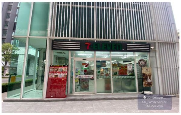 Shop for sale under the condo with tenant 7-Eleven 📍Ciela Sripatum | 151.41 sq m. | Selling price 16,200,000 million baht | Free!!! All costs for transferring ownership | Contact to make an appointment to view 📞: 065-626-5636 (Khun Kee)