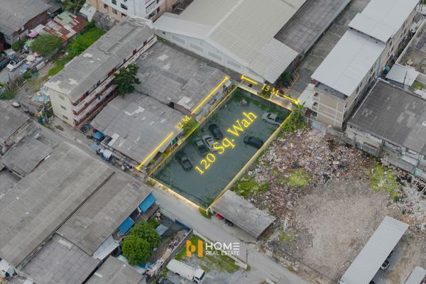 Prime plot in the Pattanakan area, less than 300m from the main road. 🔥 Land at Pattanakan 20 Yaek 1 / 120 Sq. Wah (For Sale) FAS104