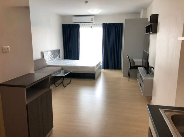 Condo for rent SUPALAI LOFT Khae Rai, studio room **New room, unboxed, ready to move in** near the Pink Line, Khae Rai Station.