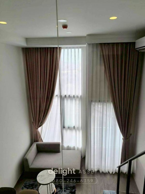 Condo for rent, Park Origin Chula-Samyan, Duplex room, size 35 sq m, 1 bedroom, 1 bathroom, near MRT Samyan-Hua Lamphong, Chula University.