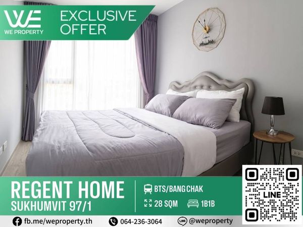 The room is beautifully decorated and fully furnished. Good value for money!!⭐Regent Home Sukhumvit 97/1 (Regent Home Sukhumvit 97/1)