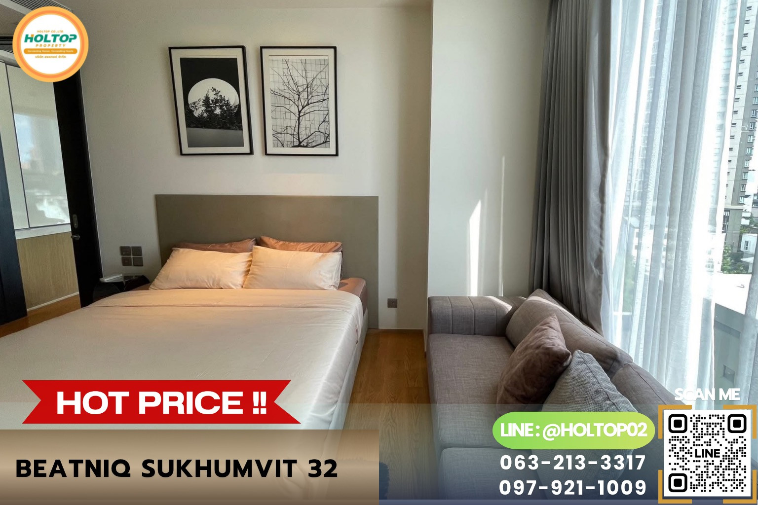 #L1267 Condo for rent BEATNIQ Sukhumvit 32