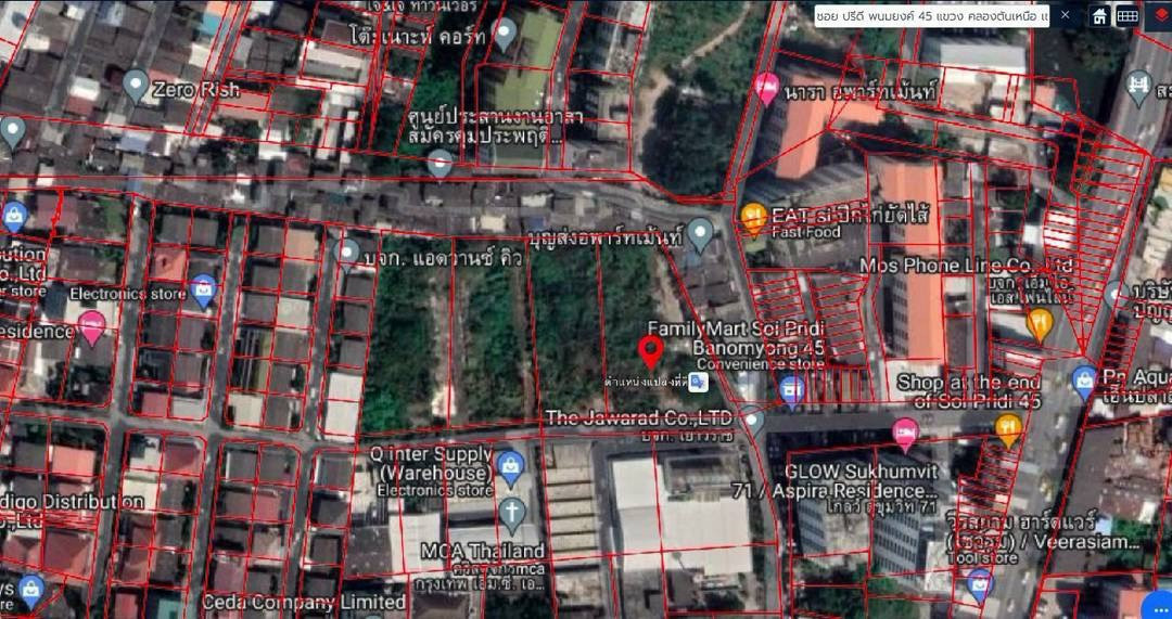 LTHC16126 - Prime Development Land for Sale Pridi Banomyong 45 | 2,761 sq.wah. | 140m to Sukhumvit 71 | 1,656.6 MB | ที่ดินทำเลทอง ปรีดีพนมยงค์ 45
