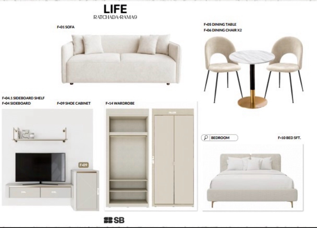 Down payment for sale, Life Ratchada Rama 9, complete with furniture, only 3.19 million. – รูปที่ 3