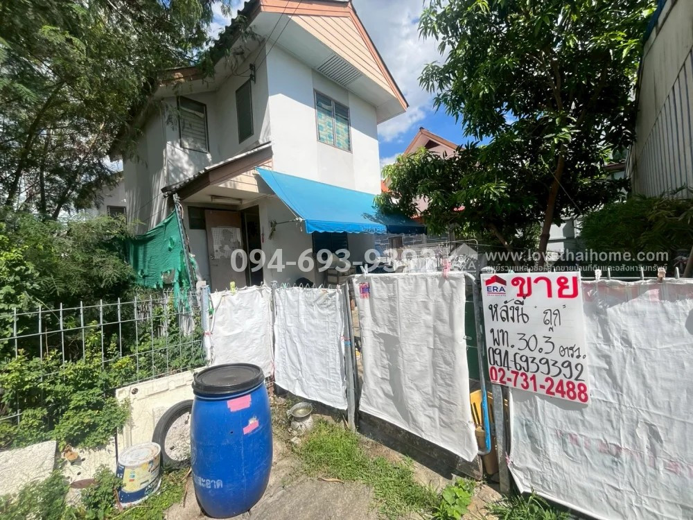 2-story detached house for sale, Rangsit-Nakhon Nayok Road, Khlong 5, Eua-Athorn Village 5/2, Khlong Luang, Pathum Thani, corner house, area 30.3 sq m. Cheapest in the project! #Price less than a million, special price only 950,000 baht! (Make a decision  – รูปที่ 3