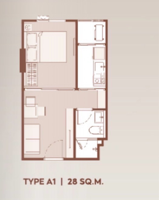Down payment for sale, Life Ratchada Rama 9, complete with furniture, only 3.19 million. – รูปที่ 2