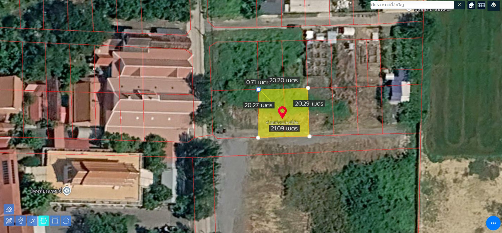 Empty land for sale, already filled, 102 sq m, Soi Sahaporn (Salaya), near Mahidol University. Opposite Wat Hathai Naresuan, easy to enter and exit. – รูปที่ 2