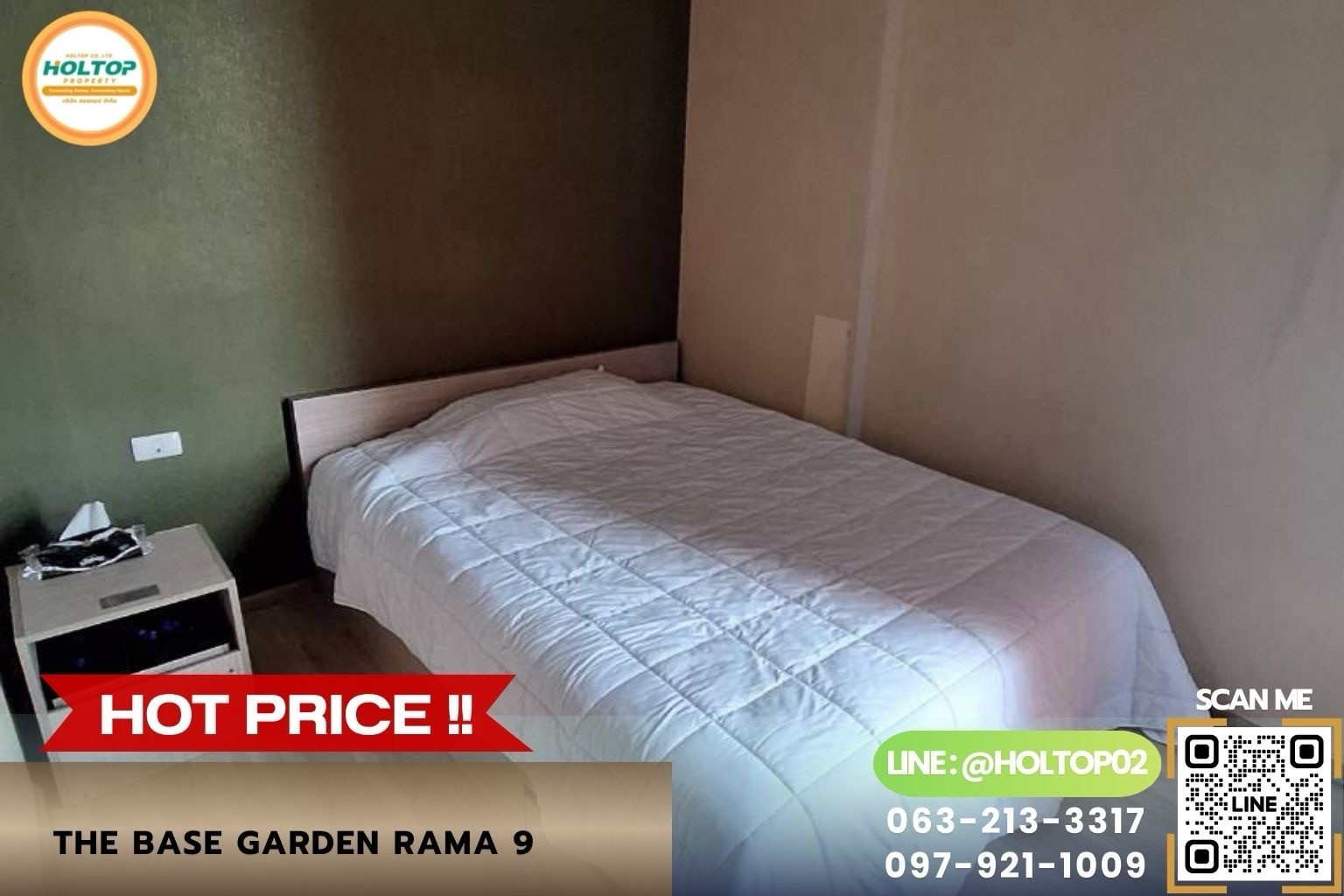 #Z6394 ให้เช่าคอนโด THE BASE Garden Rama 9 #Z6394 ให้เช่าคอนโด THE BASE Garden Rama 9