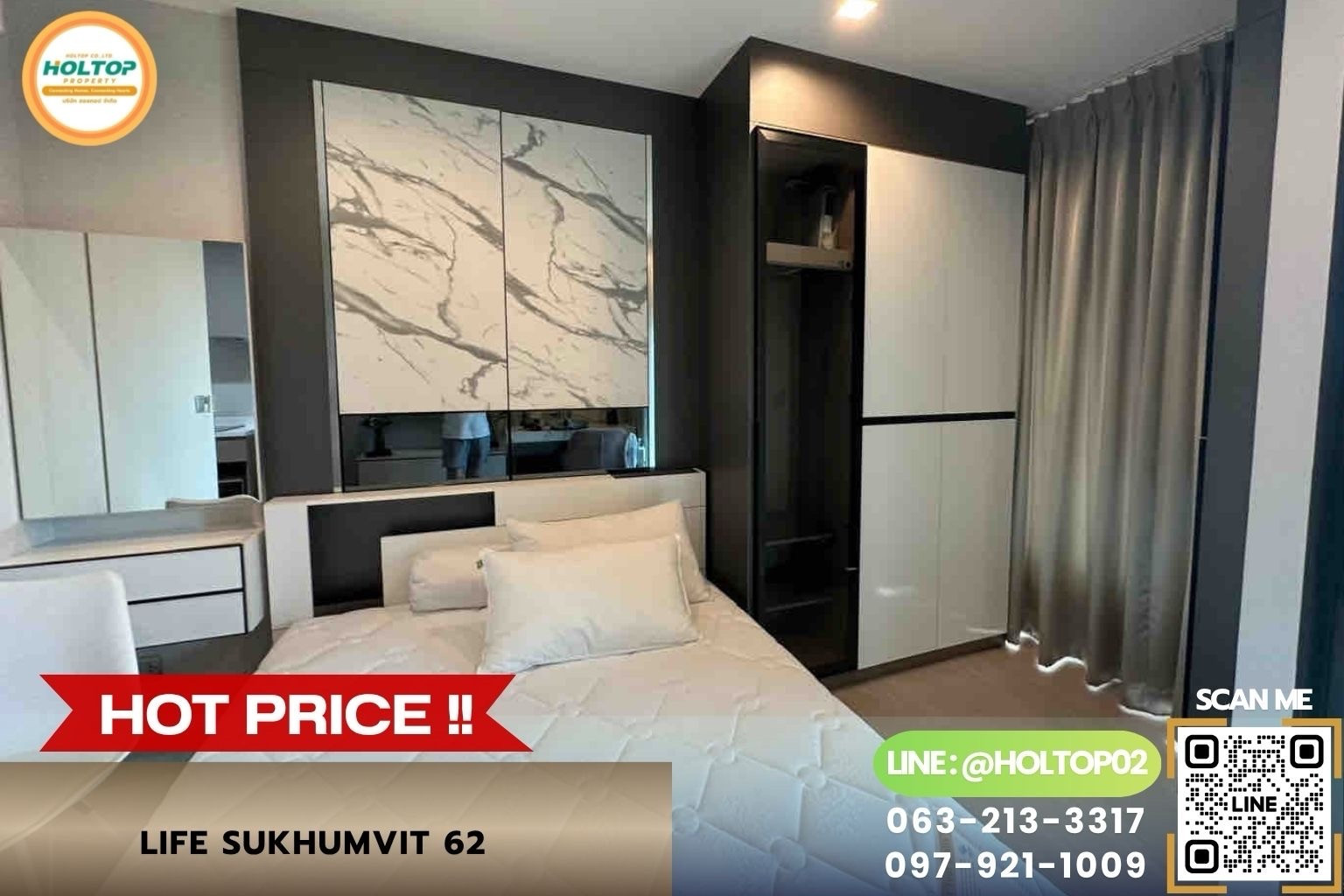 #Z6382 ให้เช่าคอนโด Life Sukhumvit 62