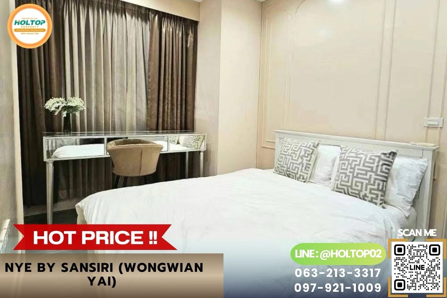 #Z6373 ให้เช่าคอนโด Nye By Sansiri (Wongwian Yai) #Z6373 ให้เช่าคอนโด Nye By Sansiri (Wongwian Yai)