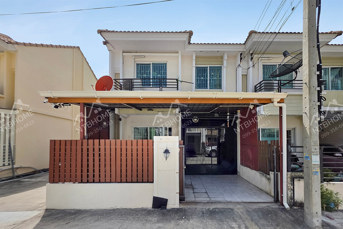Pruksa Town Ratchaphruek, corner plot, complete extension, ready to move in, next to the main road, near Rama 5 roundabout.